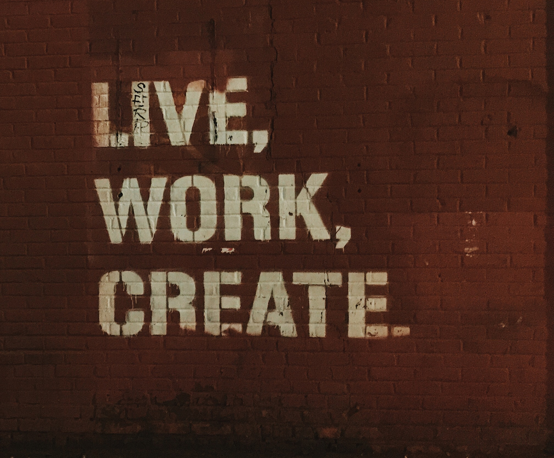 Photo by Jon Tyson: "Live, Work, Create."